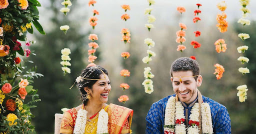 couple laughing